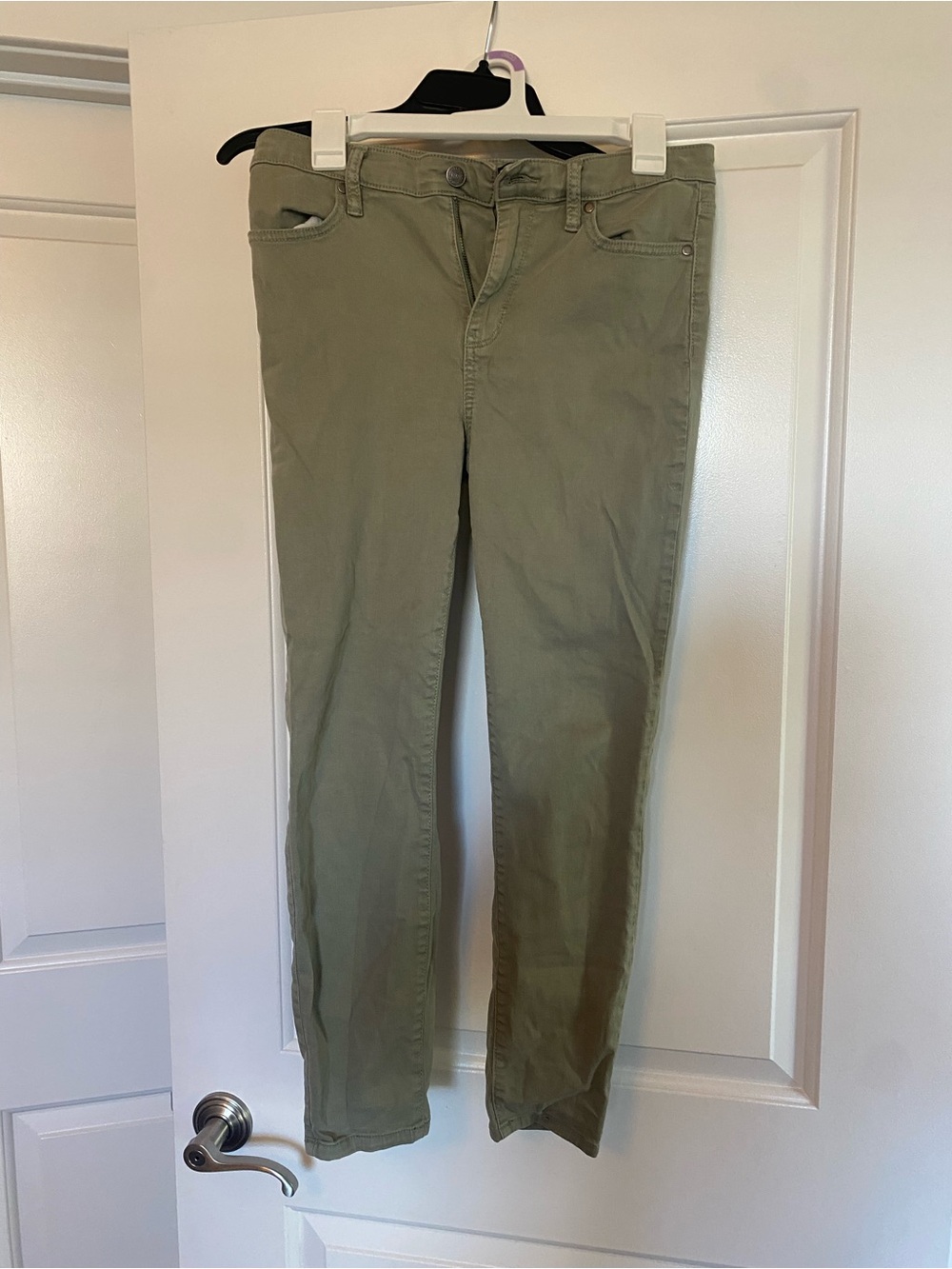Buffalo David Bitton Olive Green Chinos - Slim Straight